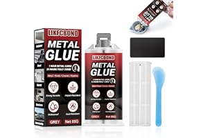 LIKFCBOND Metalllim, 85g Kall lödpasta i Flytande Metall, Extra Starkt | Metall Lim Aluminium, Värmebeständigt Metalllim för Svetsning och Reparation Metall, Keramik, Aluminium, Snabbtorkande