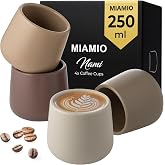 MIAMIO - Coffee Mugs Set, Ceramic Daily | Ceramic coffee mugs f&uuml;r Kaffee, Tee und Mahlzeiten, 250 ml, Beige Canyon for everyd