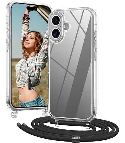XTCASE Cover Per Xiaomi Redmi 14C Con Cordino, Trasparente