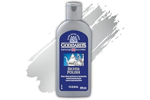 GODDARD'S Goddard’s Silver Polish 207ml – Instantly Removes Tarnish – Cleans, Shines & Protects Silverware, Jewellery, Antiques, Cutlery, Trays, Tea Sets – Long-Lasting Shine – Easy to Use