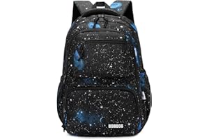 VIDOSCLA Galaxy Kids School Backpack for Boys Primary Students Elementary Bookbag