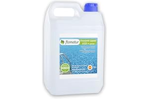 flonatur. Floculante 5 litros, acción clarificadora para Agua de Piscinas Grandes, Piscinas pequeñas, SPAS, jacuzzis, Fuentes. (1 Envase 5L)
