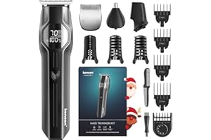 Kensen Manscape Dual Speed Body Hair Trimmer Men 4-in-1 Beard Trimmer Men, 210 Mins Usage Time Rechargeable Body Shaver for Hair/Beard/Ball/Groin, Waterproof Cordless Male Grooming Kit for Pubic Hair