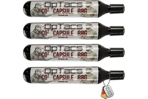‎OPTACS OpTacs 88g CO2 Kapsel 4er Set – CO₂-Kartusche für Luftdruckwaffen, Airsoft, Paintball – Gewinde M16x1,5 – langanhaltend & präzise