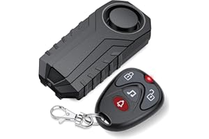 ZEXMTE Alarme de vélo avec télécommande, 113 dB sans fil, anti-vol, détecteur de mouvement, système d'alarme de sécurité pour véhicule, remorque de vélo, moto