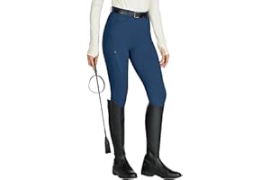 WILLIT Women's Horse Riding Pants Full Seat Silicone Equestrian Breeches Horseback Schooling Tights Zipper Pockets