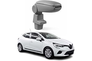 OMAC Accoudoir central pour Renault Clio V HB 2019-2023 Vinyl Abs Gris Simili-cuir