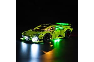 BRICKBLING Wersja aktualizacji LED zestaw świateł do Lego Lamborghini Huracán Tecnica, oświetlenie dekoracyjne do Lego 42161 Technic