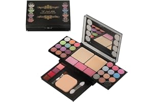 CHSEEO Maquillage Femme, Palettes de Maquillage, Coffret Maquillage Femme, Palette Fard a Paupiere avec Fard à Paupières Mat Pailleté, Eclaircissement, Contour, Blush, Longue Durée, Très Pigmentée