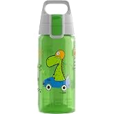 SIGG - Viva One Dino Race &ccedil;ocuk i&ccedil;ecek şişesi, &ouml;zel s&uuml;r&uuml;m, gazlı i&ccedil;ecekler i&ccedil;in uygundur, sızdırmaz, bulaşık makinesinde yıka
