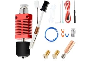 SAPLUSREPRAP Ender-3 Hotend Keramik Ganzmetall: Kompatibel mit Ender 3v2/3 Pro/Max/Ender-5 pro/Plus/CR-10/ Ender 5 Upgrade Extruder hotend, Schnellheizung, Hochgeschwindigkeitsdruck