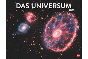 Das Universum Posterkalender 2026: Fotokalender mit Spiralgalaxien und Nachbarplaneten. Wand-Kalender 2026 Posterformat mit Fotos unter anderem vom Hubble-Weltraumteleskop.