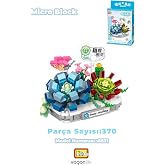 LOZ Micro Block Serisi Kar Lotusu &Ccedil;i&ccedil;ek Buketi Fig&uuml;r&uuml; 370 Par&ccedil;a Oyuncak Yapım Seti FFLZ-8831