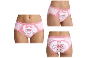 LittleForBig mjuka silkeslena underkläder bekväma tvättbara återanvändbara vattentäta vuxenunderbyxor träningsbyxor - Baby Usagi rosa M