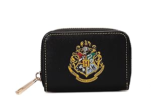HALF MOON BAY Harry Potter Portfel z herbem Hogwartu, 11 x 8 x 2,5 cm, czarny