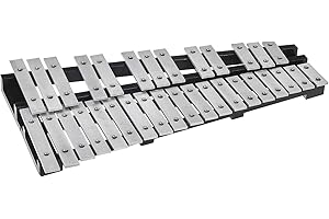 VEVOR Kit Campana Xilofono Glockenspiel a 32 Note, Strumento a Percussione con Mazze, Bacchette e Borsa Trasporto, Strumenti a Percussione Xilofono Glockenspiel Professionale per Adulti e Studenti