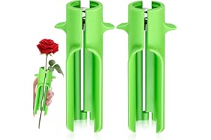 HINGTAI 2-teiliges Rosendorn-Stripper-Werkzeug, Blumenreiniger, Dornenentferner, Blatt-Stripper-Werkzeug, grüne Gartenarbeit, Blumenarrangements, neue Upgrades, effiziente Stielreinigung für professionelle