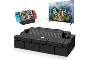 AIMMIE Switch Dock per Nintendo Switch OLED, Switch TV Docking Station HDMI per NS Switch/Switch Dock OLED con HDMI 4K Porta USB 3.0 Docking Station Adattatore TV Portatile da Viaggio Switch TV Dock