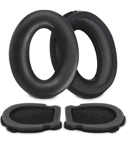 Coussinets D'oreille En Cuir Neufs Pour Casque Bose Aviation X, A10, A20 - Couleur Noir, Marque AUDIO123