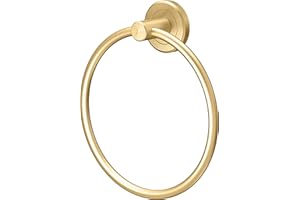 Gatco Towel Ring, Brushed Brass