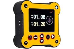 XUNTOP Level Box Digitale Doppio Asse con Base Magnetica a 4 Lati LCD Goniometro Inclinometro Preciso Ricaricabile Angle Finder Risoluzione 0.02° con Retroilluminazione Indicatore Equilibrio Cicalino