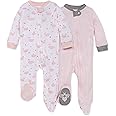 Burt's Bees Baby Baby Girls' Sleep & Play Pjs Toddler Sleepers