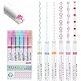 FunBlast Linear Color Pen Highlighter Pen Set Line Markers Colors For Adults&Kids|Roller Line Marker School Stationery Kit|Roller Line Markers For Drawing|Journaling|Scrapbooking|Assorted