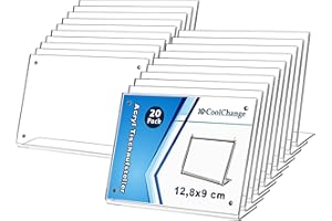 CoolChange Expositores acrílicos con cierre magnético | Soportes en L para fotos, señalización e info | Tamaños DIN A7, A6, A5 – Varios sets disponibles (20, 128x90mm)