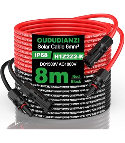 Cavo Solare 35 Cm Passaggio Finestra 6 Mm2 Cavo Piatto Cavo - Foto 5