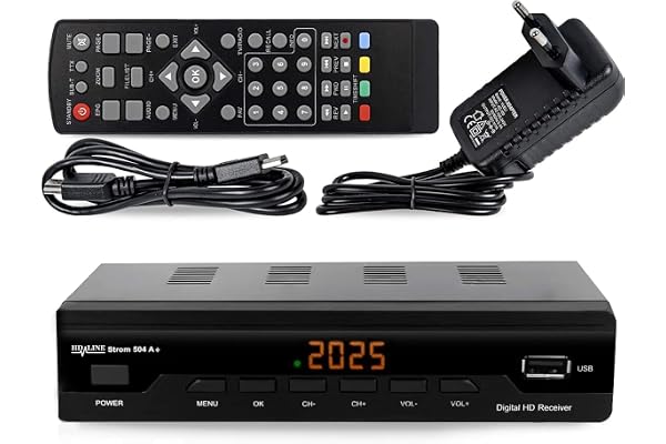 Strom 504 A+ Décodeur TNT Full HD -DVB-T2 - Compatible HEVC264 - (HDMI,Péritel, USB, Digital Plus) Noir