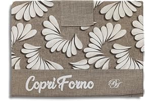 NADA HOME Copriforno Cucina Imbottito in Fantasia Petali 47x35 BA Collection 4340