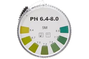 camlab 1171266 Bobine papier indicateur universel, PH 6,4–8, 7 mm x 5 m