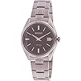 Seiko Men's Titanium Analogue Quartz Watch Green Dial with Gold Detail Strap