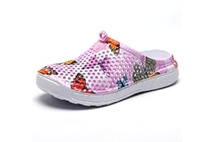 LAILI Women's Summer Breathable Garden Clogs Shoes Beach Shower Footwear Water Swimming Indoor Outdoor Slippers