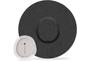 FUNPATCH Plaquettes adhésives dexcom G7 imperméables pack de 20 plaquettes adhésives dexcom G7 Cover pour ruban adhésif G7 CGM pour une longue durée de 10 jours sans colle au Centre, noir