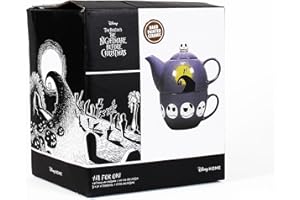 Half Moon Bay: Set Teiera e Tazza Disney The Nightmare Before Christmas | Teiera 3D personalizzata di The Nightmare Before Christmas con Tazzone incluso, Licenza ufficiale 100%, disney gadget