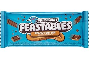 Feastables MrBeast Bar 1 piece - Peanut Butter - Soyez le premier à essayer le dernier MrBeast Bar.