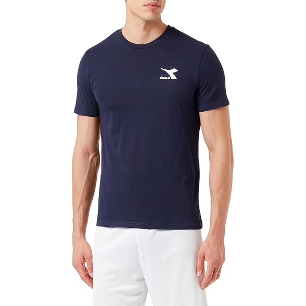 Diadora Herren T-Shirt SS Archive – Vibrierendes Gelb, Gr. 56, Aus 100% Baumwolle