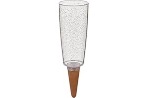 Scheurich Copa XXL 58870 Water Dispenser Plastic and Clay Cone, Transparent, 32 cm High, 1.0 Vol., 13 x 13 x 37 cm
