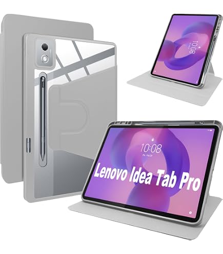 Succtopy Lenovo Idea Tab Pro 12.7 Inch Case 2025 TB-373FU TB-375FC PU Leather 360