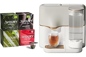 ‎AVOURY Avoury One Teemaschine – Premium Kapsel-Teebereiter mit innovativer Brühkammer, automatischer Temperaturregelung, für perfekten Teegenuss, modernes Design (Copper Cream, im Bundle)