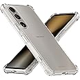 Cresee Case for Sony Xperia 1 VI (2024) Clear Phone Case with Reinforced Corner Protection Bumper Slim Fit Shockproof Flexible TPU Case for Xperia 1 VI, Transparent