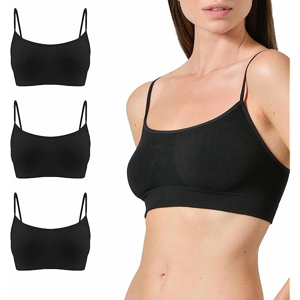 Risalti Soutiens-Gorge Femme Bambou Épaules Large 3 Pc - Soutien Gorge Sans Armature Support Léger, Brassiere
