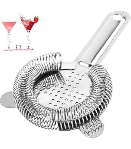 2 Cocktail Löffel 30cm Edelstahl - Spiral Design Barzubehör