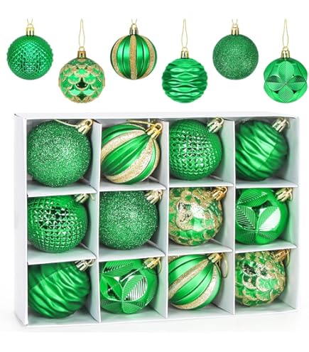 24 Boules De Noël, Boules De Noël Décoratives Pour Sapin De Noël