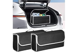 VBGURR Lot de 2 sacs de rangement pliables en feutre antidérapant pour coffre de voiture, accessoires essentiels pour le rangement d'outils automobiles et désencombrement intérieur