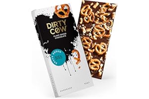 Dirty Cow Plant Based Vegan Chocolate Bar (Salty Susan, 1 x 80g Bar)