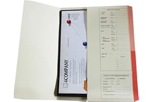 AMERICAN SHIFTER 4company 4175 04 Cartelline Dichiarazione Redditi rosso, conf. 50 pezzi