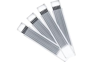 PalProt 24 Pcs 2.8mm Carpenter Pencil Refills, Black Carpentry Pencil Refills for Long Nose Deep Hole Woodworking Pencils Scriber Builder Pencils