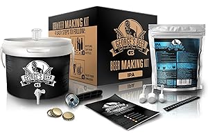 Beer & Wine - Kit de Fermentación de Cerveza George'S 5l - Cerveza Artesanal Casera - Kit de Fermentación de Malta - Kit de Producción de Cerveza - Idea de Regalo (Kit Malta IPA)